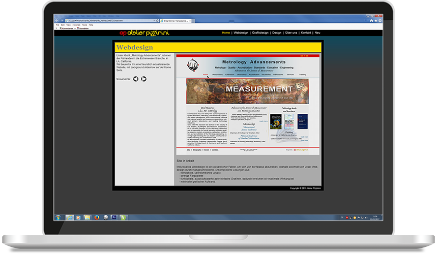 Website for Atelier Pizzinini