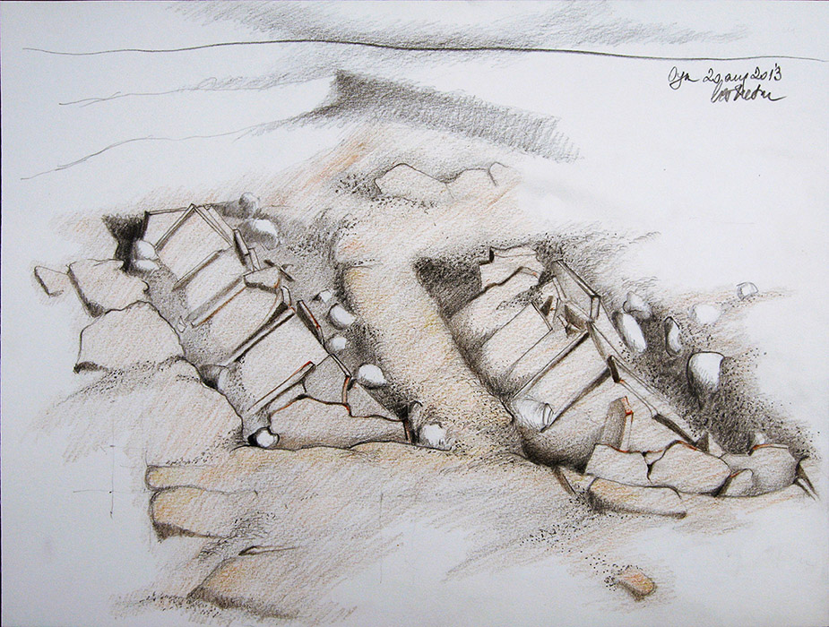 Drawing Ausgrabung Oymaagac-Nerik