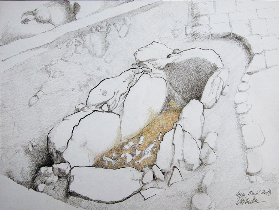 Drawing Ausgrabung Oymaagac-Nerik